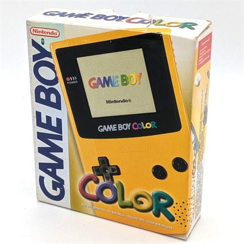 Gameboy Color - Dandelion Yellow - Console - Original Box - SNR C16102621 (B Grade) (Used)