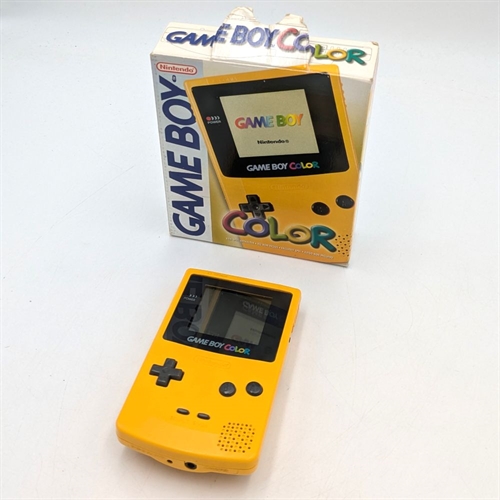 Gameboy Color - Dandelion Yellow - Console - Original Box - SNR C16102621 (B Grade) (Used)