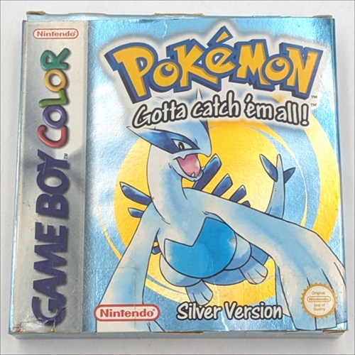 Pokemon Silver Version - Original Box - GameBoy Color (B Grade) (Genbrug)