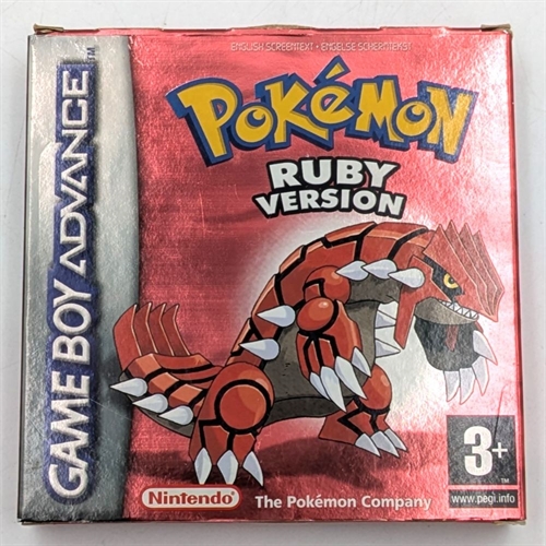 Pokemon Ruby Version - Complete In Box (CIB) - GameBoy Advance game (ENG) (B Grade) (Used)
