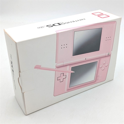 Nintendo DS Lite - Coral Pink - Complete In Box - Console - SNR UEF29082905 (B Grade) (Used)