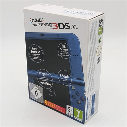 New Nintendo 3DS XL - Metallic Blue - Console - Original Box - SNR QEH100999709 (B Grade) (Used) 