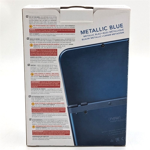 New Nintendo 3DS XL - Metallic Blue - Console - Original Box - SNR QEH100999709 (B Grade) (Used) 