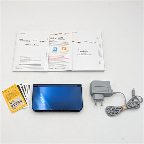 New Nintendo 3DS XL - Metallic Blue - Console - Original Box - SNR QEH100999709 (B Grade) (Used) 