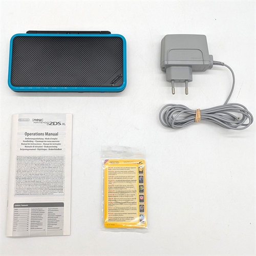 New Nintendo 2DS XL - Complete In Box - Black and Turquoise - Console - SNR NEG108845411 (B Grade) (Used)