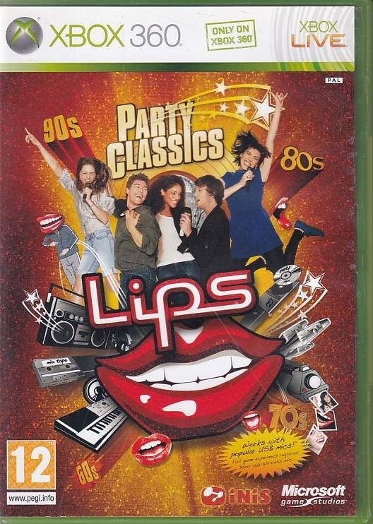 Party Classics Lips - XBOX 360 (B Grade) (Used) (Eng)