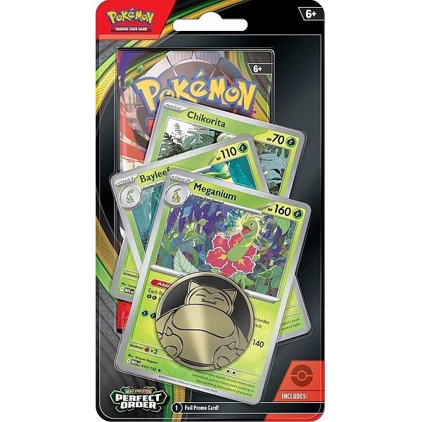 Perfect Order - Premium Checklande Blister - Meganium, Bauleef, Chikorita - Pokemon TCG (ENG)