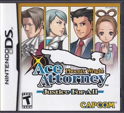 Phoenix Wright Ace Attorney Justice For All - American - Nintendo DS (A Grade) (Used) (eng)