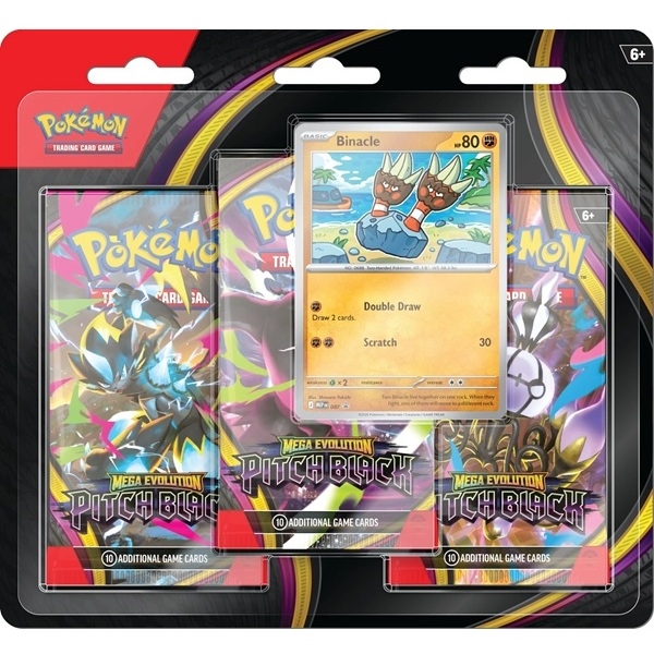 Pitch Black - 3-Pack Blister - Binacle - Pokemon TCG (ENG)