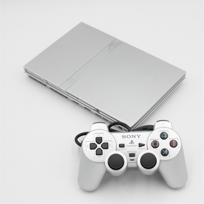 Playstation 2 - Slim - Silver - Console - SNR FC4083103 (B Grade) (Used)