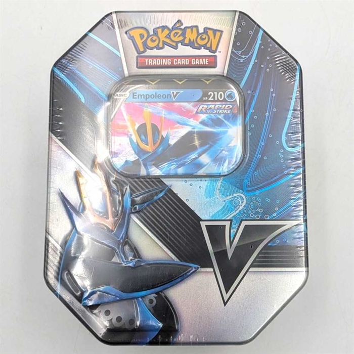 Pokemon TCG - Pokemon V Strikers - Empoleon V Rapid Strike - Pokemon Tin (A-Grade) (ENG) (BMO*)