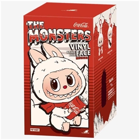 Labubu x Coca-Cola blind box from Pop Mart – collectible figure with retro flair.