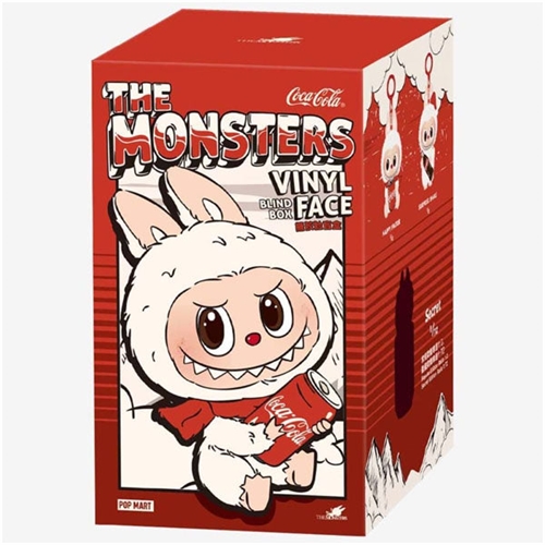 Labubu x Coca-Cola blind box from Pop Mart – collectible figure with retro flair.