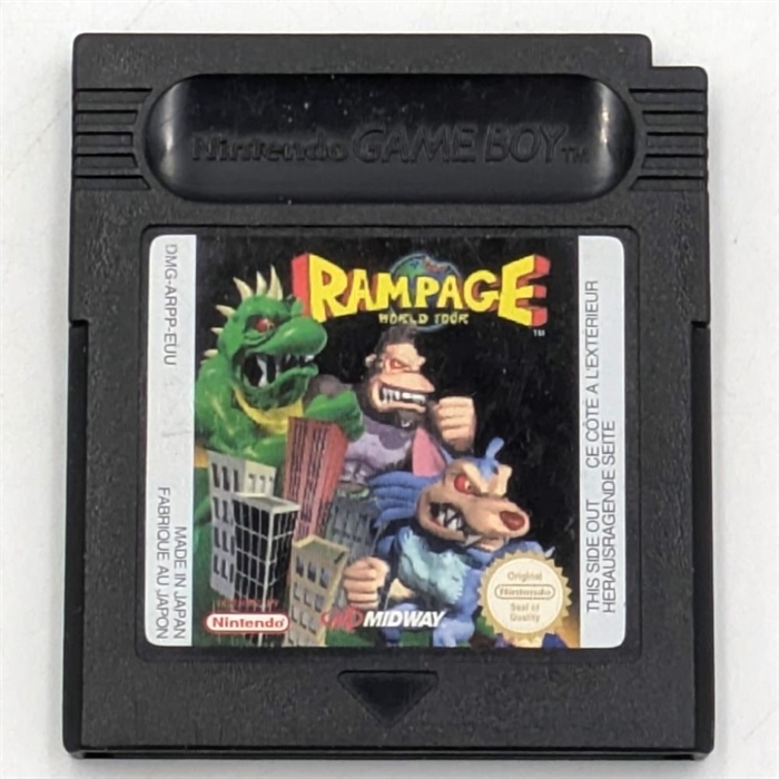 Rampage World Tour - Cartridge - (EUU) - Gameboy Original (B Grade) (Used)