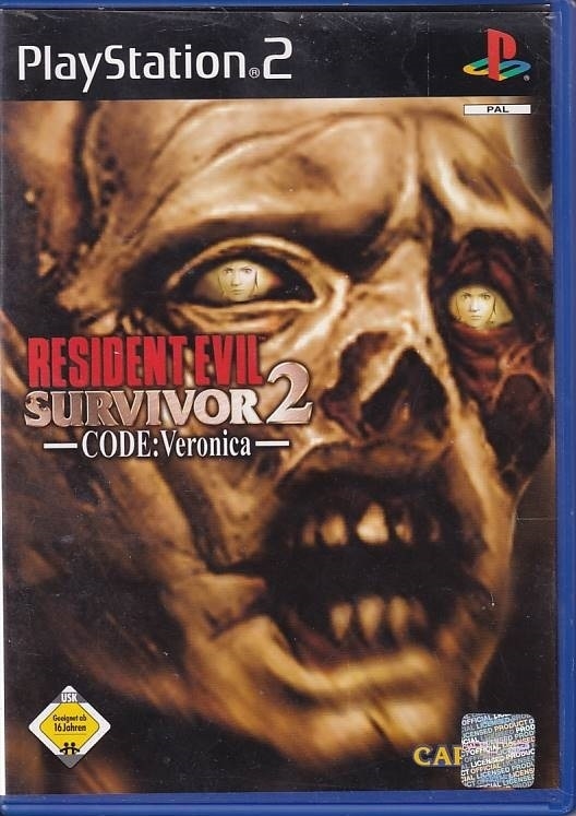 Resident Evil Survivor 2 Code Veronica - German cover - PS2 (A Grade) (Used) (eng)