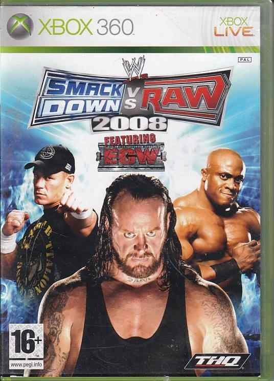 Smackdown vs Raw 2008 - XBOX 360 (B Grade) (Used) (Eng)