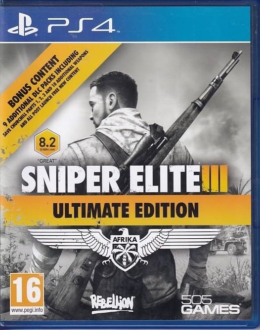 Sniper Elite III Ultimate Edition - PS4 (B Grade) (Gebraucht) (Eng)