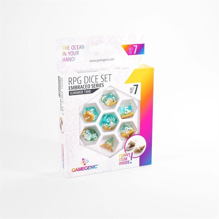 Summer Time Embraced Series Dice Set - Roleplay Dice - Gamegenic