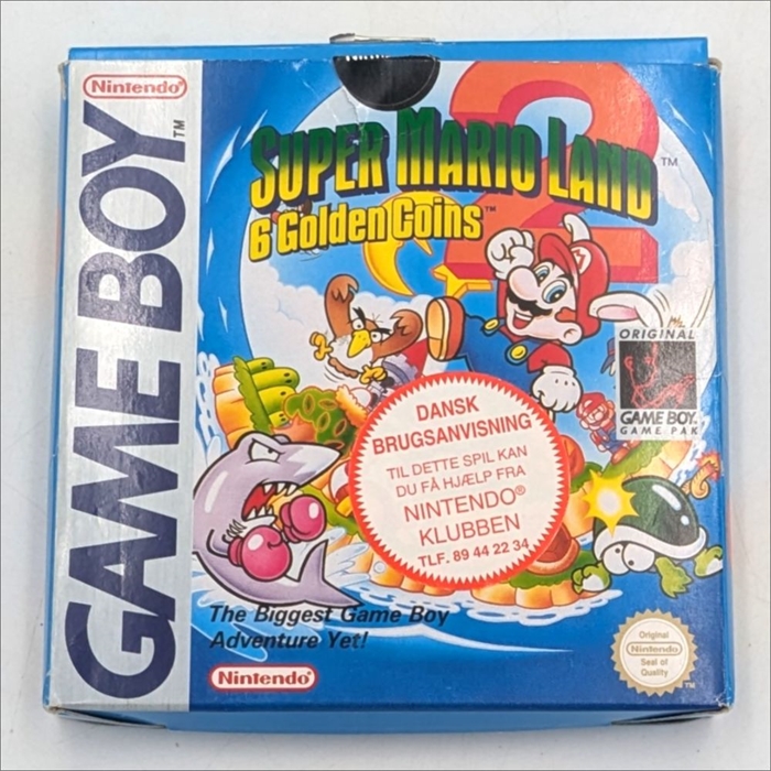 Super Mario Land 2 - 6 Golden Coins - Complete In Box - Gameboy Original (B Grade) (Used)