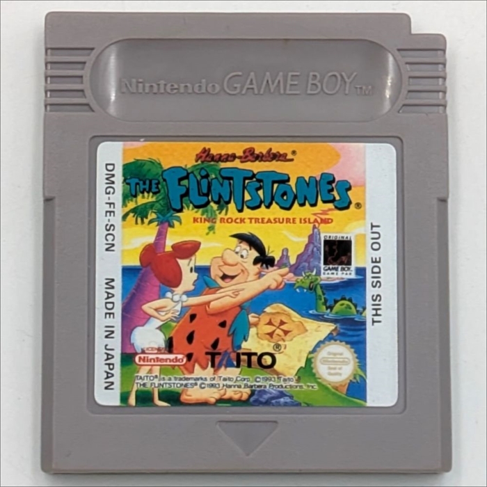 The Flintstones King Rock Treasure Island - Cartridge - (SCN) - Gameboy Original (A Grade) (Used)