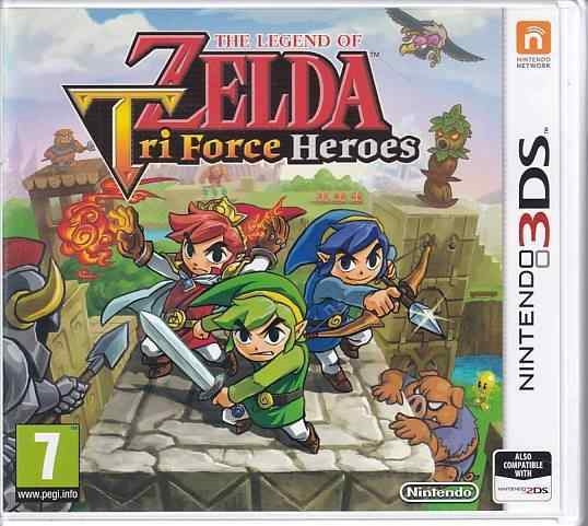 The Legend of Zelda Tri Force Heroes - Nintendo 3DS Spil - (B Grade) (Used) (Eng)
