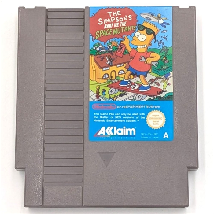 The Simpsons - Bart VS The Space Mutants - UKV - NES Game (B Grade) (Used)
