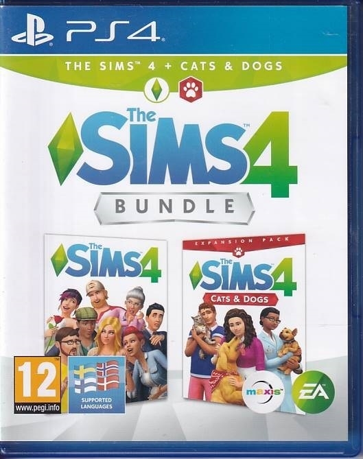 The Sims 4 + Cats and Dogs Bundle - PS4 (B Grade) (Used) (Eng)