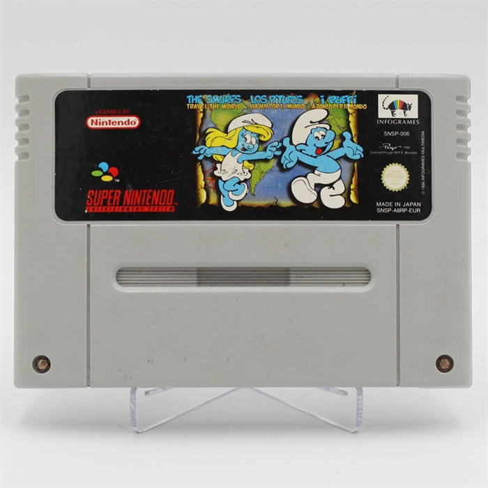 The Smurfs Travel The World - SNES - Cartridge - (EUR) (ENG) (B Grade) (Used)