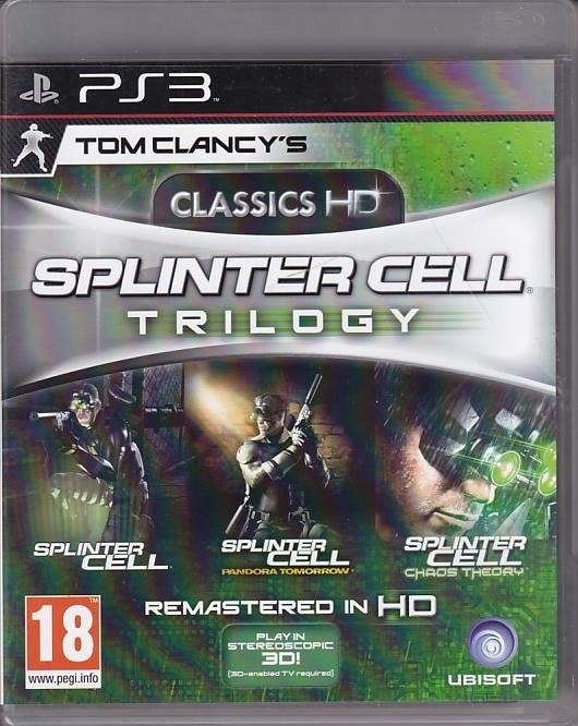 Tom Clancys Splinter Cell Trilogy - PS3 (B Grade) (Gebraucht) (Eng)