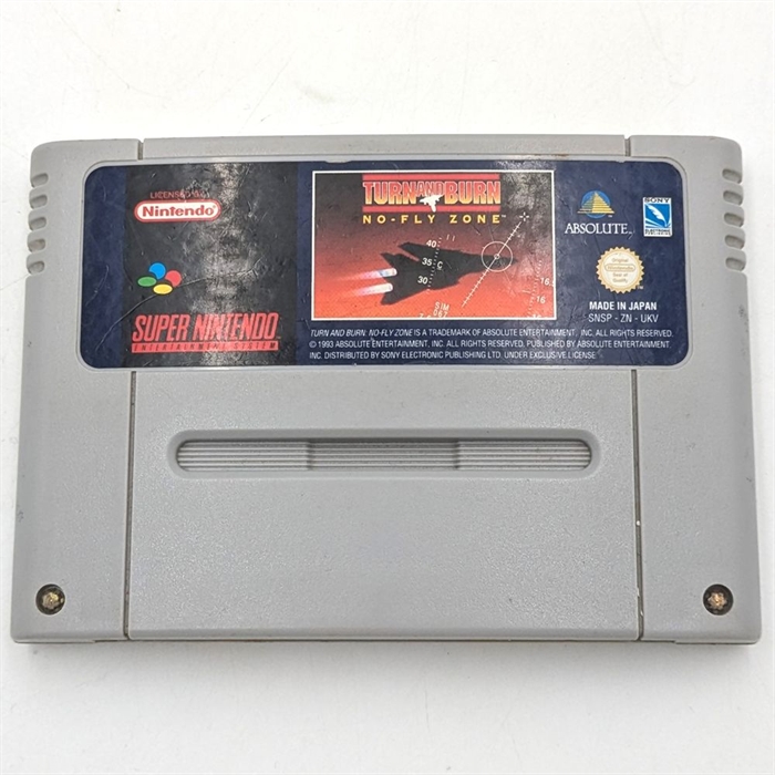 Turn and Burn No Fly Zone - Cartridge - SNES Game (UKV) (ENG) (B Grade) (Used)