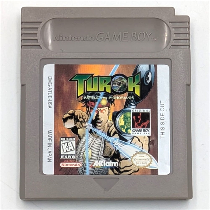 Turok Battle of the Dinosaurs - Cartridge - (USA) - Gameboy Original (A Grade) (Used)