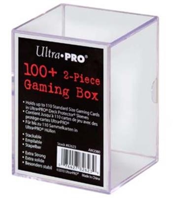 Ultra Pro - 2-Piece Storage Box - for 100+ Cards - Clear