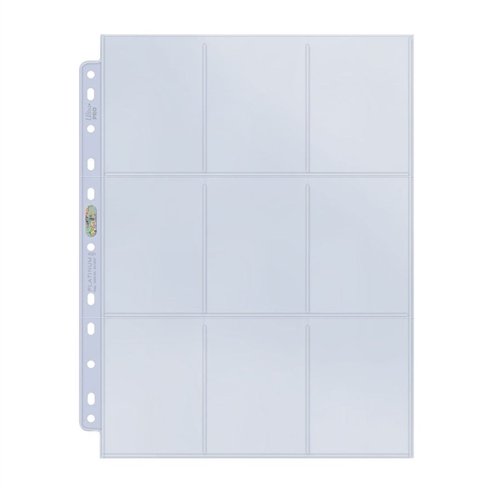Ultra Pro - Silver 9-Pocket Page (11 Hole) (1 Page) - Card Accessories