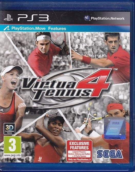 Virtua Tennis 4 - PS3 (B Grade) (Used) (Eng)