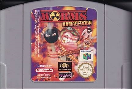 Worms Armageddon - Cartridge - Nintendo 64 (EUR) (B Grade) (Used)