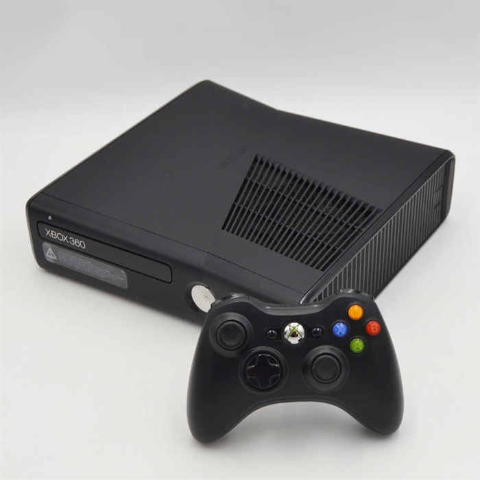 XBOX 360 S - Black - 4GB - Console - SNR 216444723343 (B Grade) (Used)