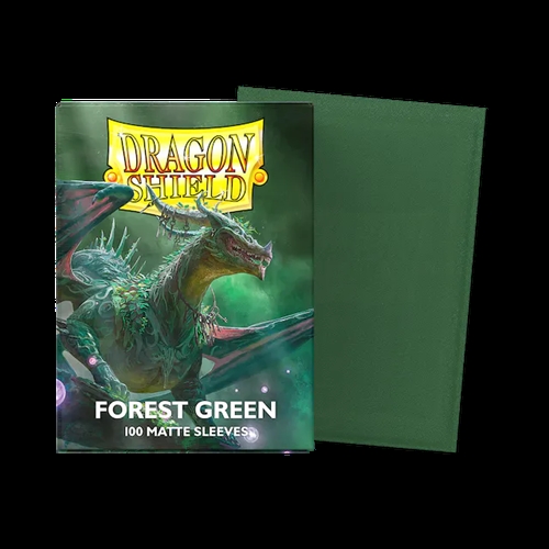 Dragon Shield  - Matte Forest Green Sleeves - Standard Sleeves (100 stk)